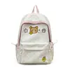 Mochila suave y linda de oso de lunares para niñas, mochila dulce de estilo ins japonés para viajes de verano y fotos