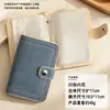 Tarjetero de mezclilla estilo coreano, portatarjetas postales, estuche para tarjetas de abanico, tarjetero DIY, múltiples ranuras para tarjetas y organizador de documentos