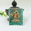 Novo Oito Guardiões da Vida 12 Signos Zodiacais Pintado à Mão Dourado Semi-pintado à Mão Thangka Núcleo Vermelho Puxian Tang Tela