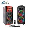 Sing-E Zqs8211 Audio Bluetooth con Pantalla Radio Subwoofer Inalámbrico Bluetooth Doble Altavoz de 8 pulgadas