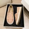 Espadrilles Estilo Novo Primavera 2026 Inspiradas em Chanel Mocassins Casuais Versáteis para Calçar Facilmente para Mulheres