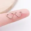 Fecho Triangular para Joias DIY, Fecho para Bolsa, Fecho Plano, Conector de Argola, Pingente para Colar DIY, Acessórios de Ferro Metálico