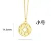Colar de Moeda de Cobre para Adivinhação em Prata de Lei S925 para Mulheres, Pingente Quebra-Gelo, Corda Trançada, Nova Corrente para Clavícula de Transferência Estilo Chinês Novo Ano