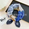 Pañuelo Cuadrado de Algodón y Lino con Flor de Anacardo Estilo Coreano Pañuelo Largo de Seda para Cuello Pañuelo Estampado de Alta Gama Pañuelo Chal de Verano para Protección Solar