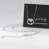 Collar Nalan de Plata S925 Exquisito Incrustado de Diamantes Doble C Diamante Azul Estilo Ins Joyería de Cuello Dulce de Gama Alta para Mujeres Y00731