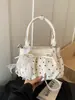 Bolso de Mano de Lunares para Mujer 2026 Nuevo de Moda Elegante Bolso de Mano Estilo Coreano Popular Exquisito Bolso de Hombro Cruzado