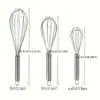 Batidor de Huevos Manual de Acero Inoxidable Batidor de Huevos Mezclador Batidor de Huevos Crema Batida Huevo Horneado Artefacto para Mezclar Huevos