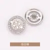 Ojal con pedrería cosido a mano botones pequeños estilo Chanel para abrigo ropa chaqueta cortavientos suéter tejido botones metálicos