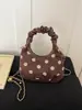 Bolso de Mano Vintage Plegado de Diseño Único para Mujer 2026 Nueva Tendencia de Moda Cadena para Viajes Cotidianos Bolso Tote Pequeño Cruzado