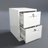 Armário de Aço para Escritório sob a Mesa Armário de Arquivamento de Ferro Armário Baixo Armário de Armazenamento Armário Branco com Gavetas e Fechadura Armário de Informação