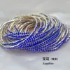 Cadena de garra de 2 mm fila única S6 strass pulsera muy fina pulsera elástica pulsera de tenis transfronterizo pulsera chapada en oro fabricantes lote