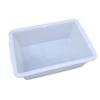 Tina de plástico rectangular gruesa extragrande, tina de almacenamiento, tina para frutas y verduras, tina para alimentos congelados, tina para criar tortugas, tina para arena de gato