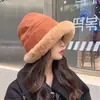 Gorro con Orejas de Zorro Relleno Bufanda Cálida de Invierno para Mujer para Prevenir el Frío Bufanda Protectora para los Oídos de Invierno Gorro de Una Pieza Juego de Dos Piezas