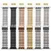 Pulseira de relógio Huawei 22mm Ashenu Slub de aço inoxidável adequada para Apple Watch Pulseira com padrão de parafuso de uma conta