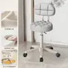 Silla de Maquillaje, Silla Profesional con Respaldo, Silla para Manicura y Peluquería, Silla Ajustable, Silla Giratoria, Taburete de Barra, Silla de Trabajo Grande