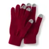 Luvas 100% Caxemira Pura para Homens e Mulheres, Inverno Acolchoadas Quentes Tela Sensível ao Toque Dedos Divididos Elegantes para Deslocamento Luvas de Tricô de Caxemira