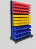 Rack de Parafusos Móvel, Organizador de Ferramentas de Oficina Espesso de Dupla Face, Carrinho de Parafusos, Caixa de Peças, Carrinho, Rack de Parafusos