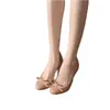 Tacones de aguja de punta redonda con moño, estilo dulce y delicado para mujer, versátiles y elegantes, tacones de charol con corte lateral