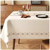 Toalha de Mesa Estilo Wabi-Sabi Impermeável à Prova de Óleo Lavável Resistente ao Calor Desenho Animado Japonês Luxo Leve High-End Toalha para Mesa de Centro