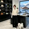 Jaqueta de Algodão Canelado Leve Estilo Coreano Outono/Inverno 2026 para Mulheres, Casaco de Algodão Estilo Preguiçoso, Roupa de Exterior da Moda para Mulheres Baixas