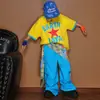 Ropa de Calle de Baile Urbana Moderna Ropa Holgada Transpirable de Manga Corta Ropa de Trabajo Pantalones Largos Conjunto de Rendimiento Dopamina para Niños Conjunto Hip Hop