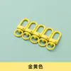 Pacote com 10 Correntes de Porta Chaveiro com Pintura Colorida Fivela de Cachorro Joias de Metal Acessórios DIY Chaveiro Giratório em Forma de U Ponto