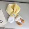 Bufanda Infantil Otoño e Invierno Nueva Engrosada Cálida Linda Dibujos Animados Pie Grande Guantes de Bebé Bufanda de Peluche