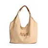 Bolsa de Lona de Gran Capacidad para Mujer 2026 Nueva Pequeña de Nicho con Letras Casual Versátil Bolso Tote Bolso de Mano para el Trabajo