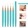 Set de 5 Piezas de Plumas Liner para Uñas Más Vendido Transfronterizo con Puntas de Nylon Ultra Finas, Adecuado para Manicura Francesa y Dibujo de Líneas, Disponible en Múltiples Tamaños