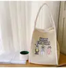 Nova Bolsa de Compras Ins Coreana Fofa de Desenho Animado de Alta Qualidade para Mulheres, Leve para Viagem, Grande Capacidade, Transversal