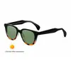 2026 Nuevas Gafas de Sol Fotocromáticas de Montura Cuadrada Moda Europea y Americana Accesorios de Personalidad para Hombres Propionato Incrustado con Pin Gafas de Sol Tendencia Protección Solar Transfronterizo