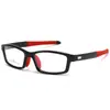 Gafas Deportivas para Hombre, Elegantes Gafas para Ciclismo al Aire Libre Tr90 con Bloques de Color, Montura Cuadrada, Se Pueden Adaptar con Lentes Graduados