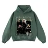 Sudadera con Capucha Holgada Estampada Estrella High Street Sudadera con Capucha de Cantante Sudadera con Capucha Batik Otoño e Invierno 420g Transfronteriza Hombres y Mujeres