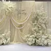 2026 Nueva Serie Blanca Accesorios de Flores para Bodas Juego de Decoración de Boda Materiales de Flores Color Claro Blanco Roto Arreglo Floral Artificial para Bodas