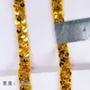 Encaje de Lentejuelas Dorado y Plateado Adorno DIY Caja de Almacenamiento Hecha a Mano Decoración para Disfraz de Performance de Ópera Encaje
