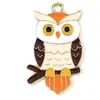 Accesorios de Joyería para Acción de Gracias DIY Pavo Erizo Búho Colgante de Aceite Goteando Aleación Cadena de Teléfono Móvil Colgante de Llavero