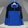 Chaqueta exterior con logo personalizado, chaqueta con capucha unisex, abrigo de trabajo, ropa de trabajo para montañismo bordada, cortavientos e impermeable