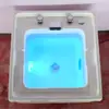 Bacia para Pedicure Aquecida Embutida em Acrílico Bacia para Lavar os Pés Salão de Nail Art Cuidados com os Pés Mármore Sauna Banheira para Imersão dos Pés Comercial