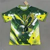 Edição Especial Temporada 25-26 Camisa da Seleção Nacional do Brasil Pré-Jogo Aquecimento Manga Curta Uniforme Clássico de Futebol