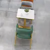 Cafetería minimalista y lujosa, restaurante occidental, asientos en cabina, sofá, tienda de postres y té de leche de moda, rincón de lectura informal, juego de mesa y sillas, cuero