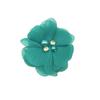 5.5CM Flor de Chiffon com Pérola e Strass Borda Queimada Acessórios de Cabeça para Crianças Grampo de Cabelo Faixa de Cabelo Acessórios Decoração de Chapéu 25 Cores