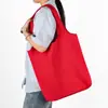 Bolsa colete de lona colorida feita sob medida estilo literário ins bolsa de mão de alta costura moda bolsa de lona customizada