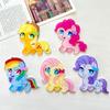 Nuevo parche acrílico grande de dibujos animados de Pony Polly, joyería DIY, broche de horquilla, insignia, accesorios para funda de teléfono