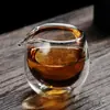 Taza de Feria Transparente de Doble Capa, Taza de Feria Aislada Grande y Pequeña, Juego de Té Kung Fu, Colador de Té con Filtro, Divisor de Té
