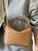 Bolso de Mano de Diseño de Moda para Mujer 2025 Verano Nuevo Bolso Pequeño Tejido a la Moda Europeo y Americano Personalizado de Hombro Cruzado