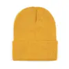 Gorro de Punto de Color Sólido Estilo Coreano para Otoño e Invierno, Color de Logo Personalizable, Gorro Cálido Retro tipo Cúpula, Gorro de Punto para Exteriores, Gorro de Moda para Clima Frío