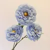 3 peces koi y peonías para decoración de salón de bodas, arreglos florales, flores de boda, pared de flores de piso y cascada