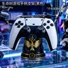 Estante azul con forma de muñeca, soporte para mando de videojuegos, soporte de exhibición retro para mando de PS5, soporte de escritorio para mando para sala de juegos