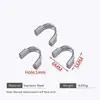 Colar de Aço Inoxidável Pequenas Joias em Formato de U Pequenos Acessórios Galvanoplastia Colar Pulseira Feito à Mão DIY Capa Protetora em Formato de U