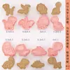 Mini Moldes para Galletas de Dibujos Animados Sanrio Hogareños Moldes de Sandía Estéreo 3D Corte a Presión Horneado de Fondant Hecho a Mano